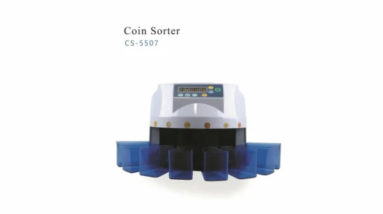 CS-5507 Digital Manual Coin Counter Plastic Coin Sorter Coin Sorting Counting Machine